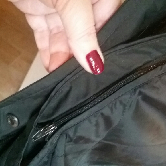 L.L. Bean Black Hooded Trench Coat Plus Size 2x - Picture 13 of 14